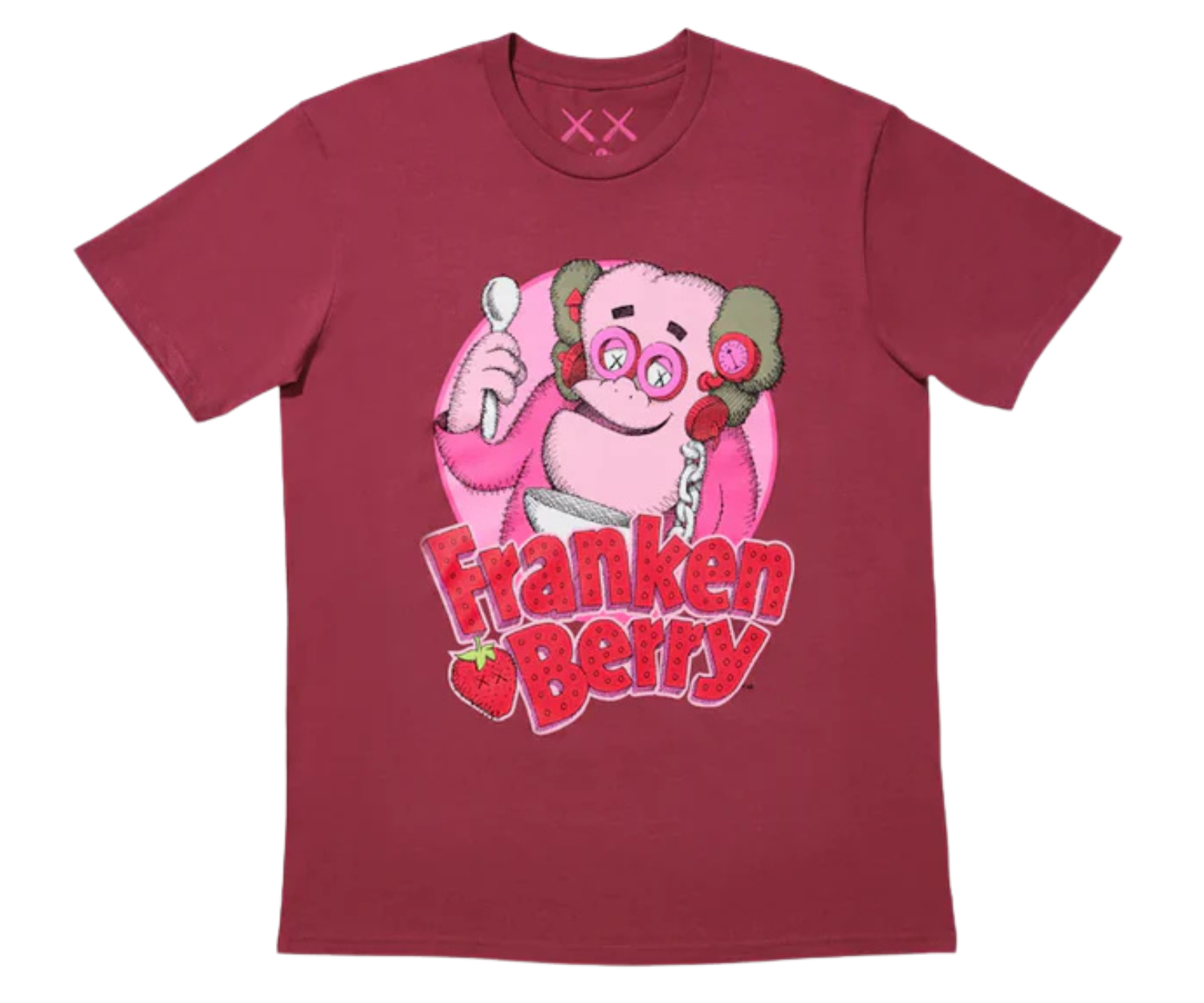 KAWS x Monsters Franken Berry T-shirt Red