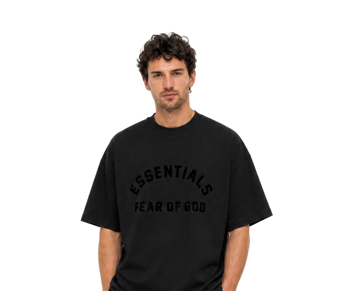 Logo-Appliquéd Cotton-Blend Jersey T-Shirt Black