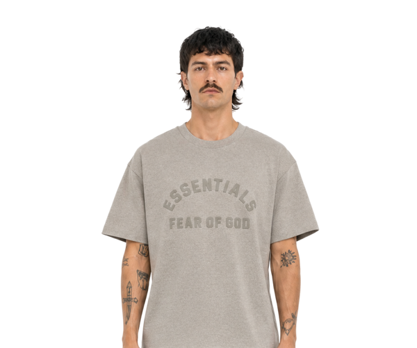 Logo-Appliquéd Cotton-Blend Jersey T-Shirt Mushroom
