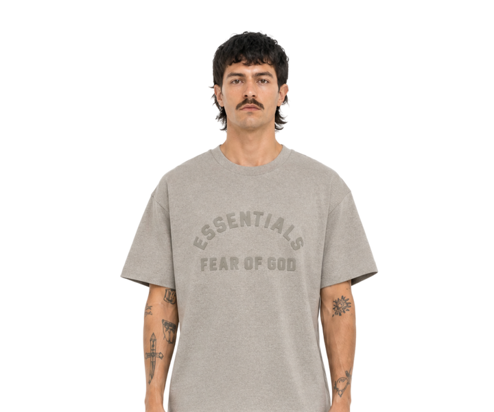 Logo-Appliquéd Cotton-Blend Jersey T-Shirt Mushroom
