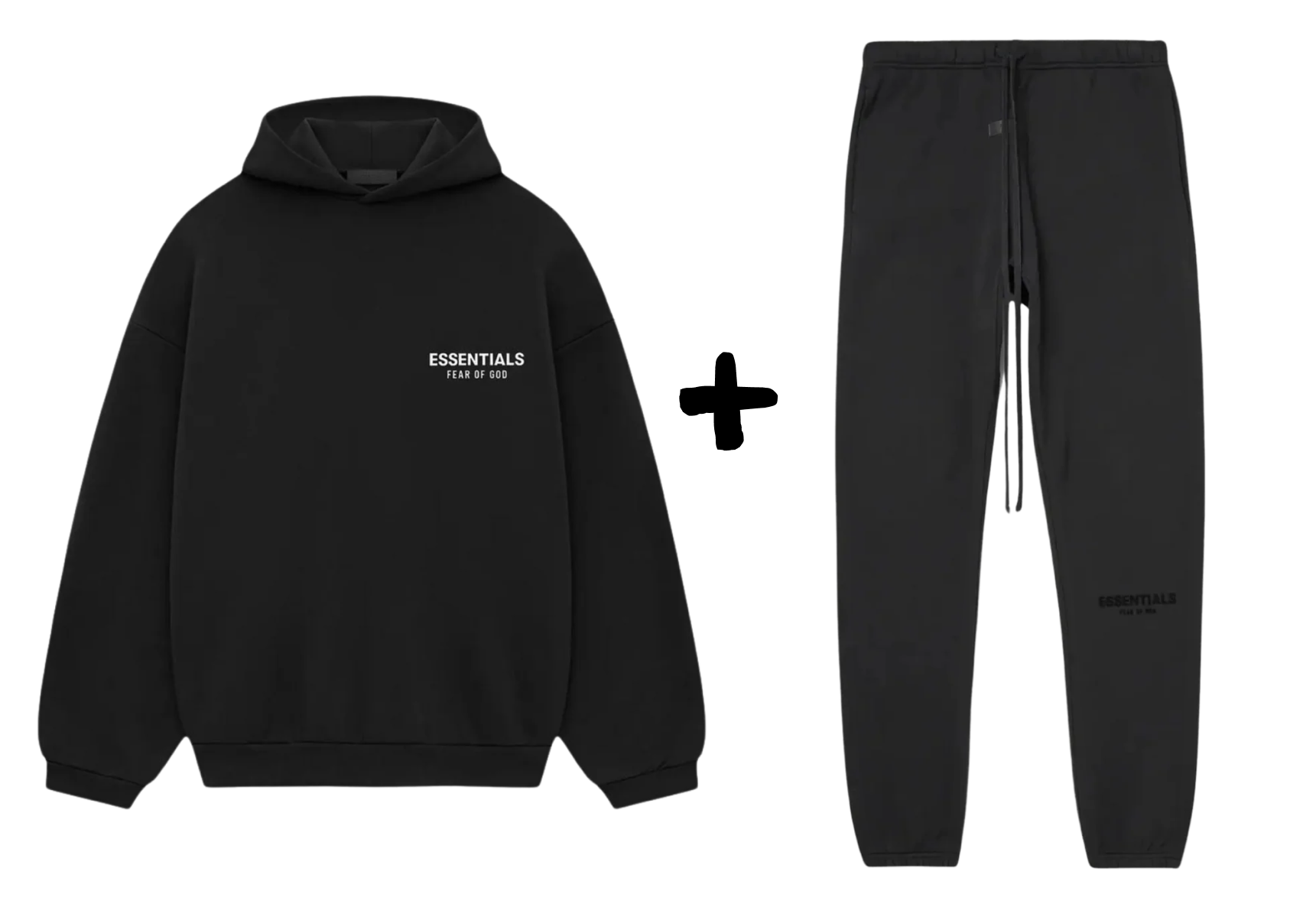 Fear of God Essentials Fleece & Stretch Limo Set (FW24) Black