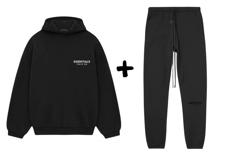 <tamp>Set</tamp>Fear of God Essentials Fleece<tamp>Stretch Limo (FW24) Negru</tamp>