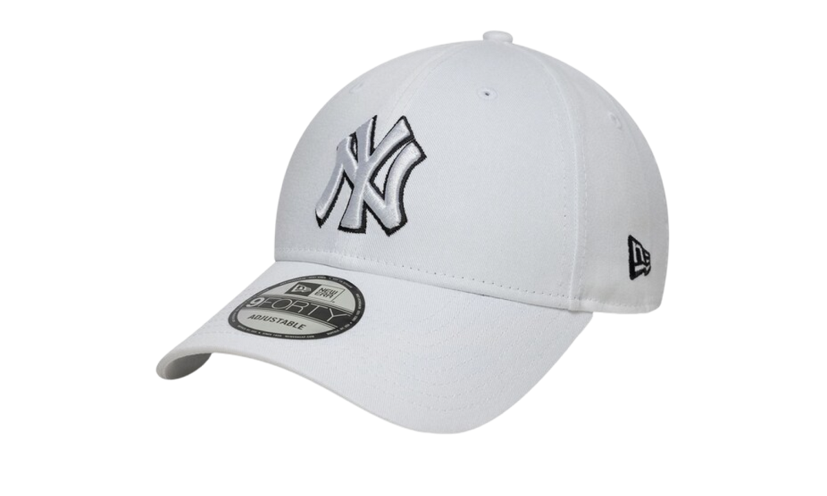 New Era Cap Outline 9FORTY NY New York Yankees White