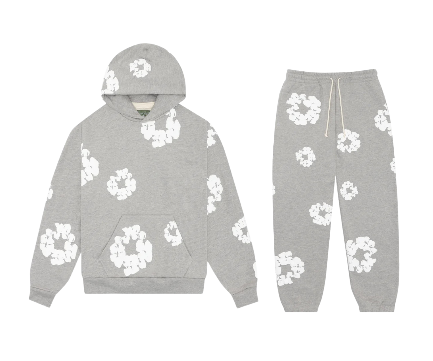 Denim Tears The Cotton Wreath Grey Set