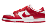 Nike Dunk Low St. Johns cipő fehér és piros színben.