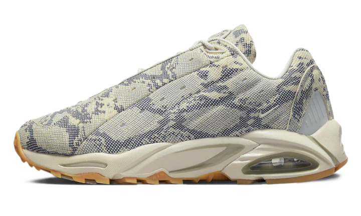 Nike Hot Step Air Terra Drake NOCTA sneakers with a snakeskin pattern.