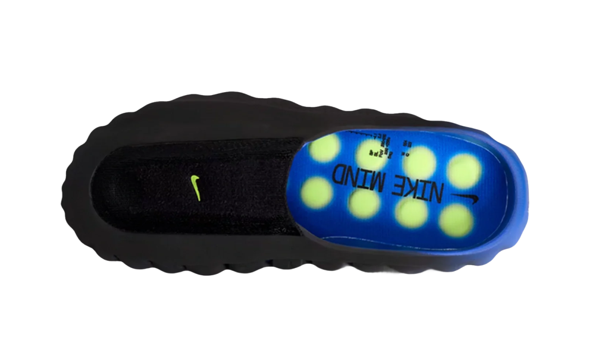 Nike Mind 001 Flyknit Slide Hyper Royal Black
