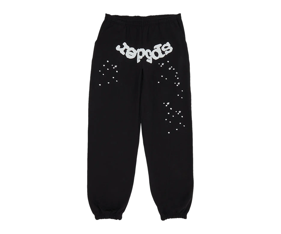 SP5DER OG WEB Black Sweatpants