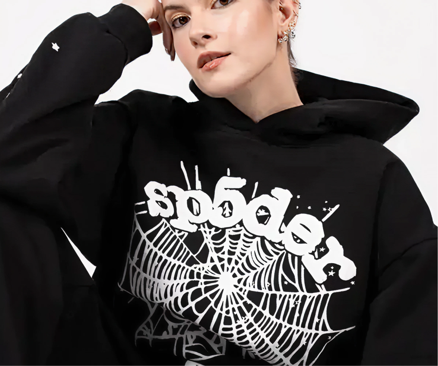 SP5DER OG WEB HOODIE BLACK