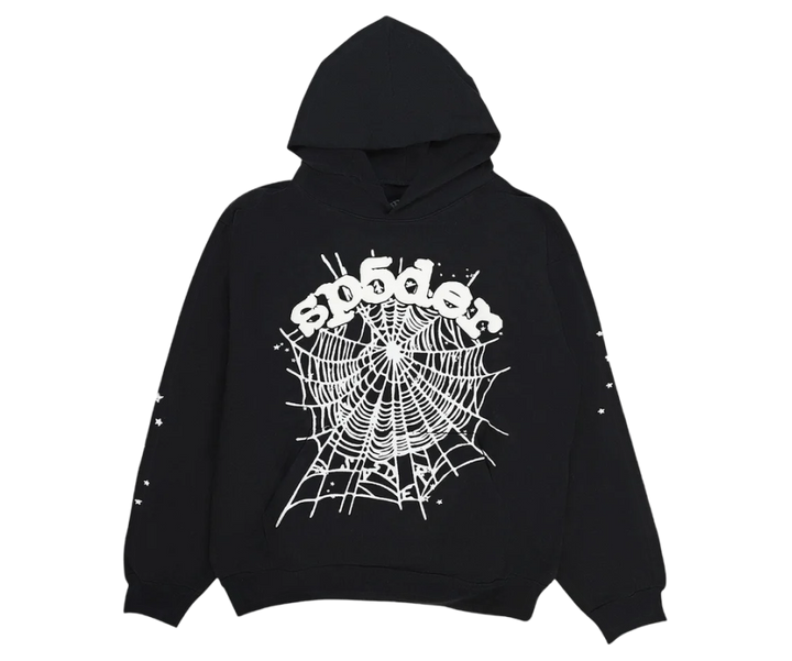 Hanorac cu glugă <tc>Sp5der</tc> OG WEB, negru