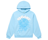 SP5DER Sky Hoodie Light Blue