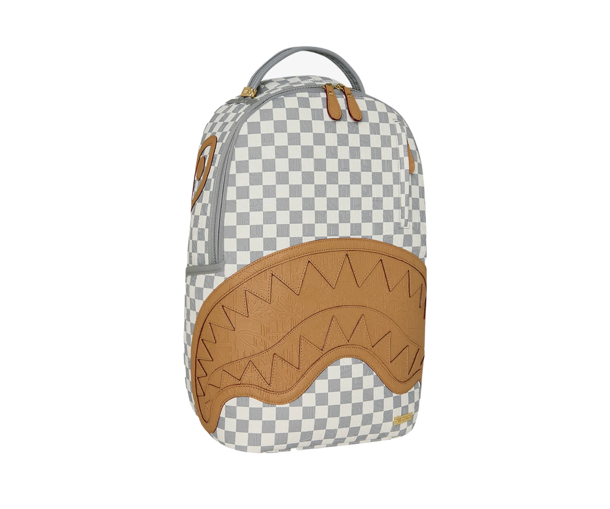SPRAYGROUND EMBOSSED CREAM CHECK BACKPACK
