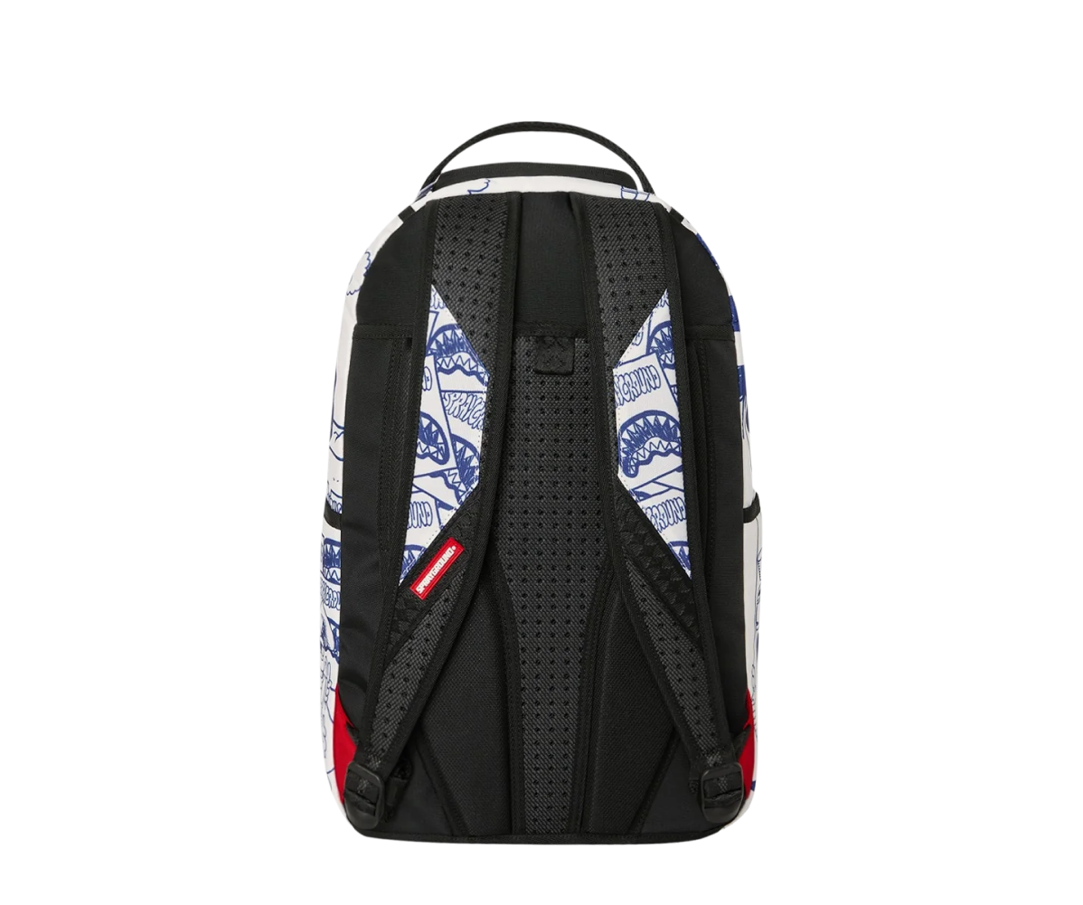 SPRAYGROUND BLUE INK DOODLE BACKPACK