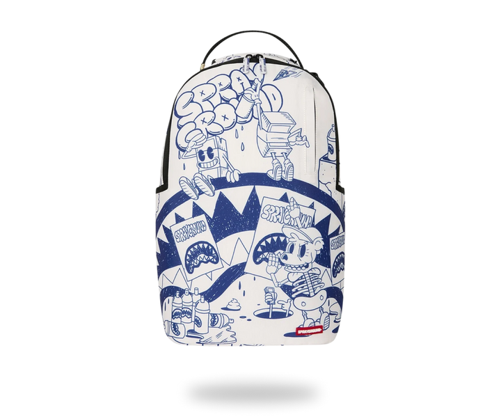 SPRAYGROUND BLUE INK DOODLE BACKPACK