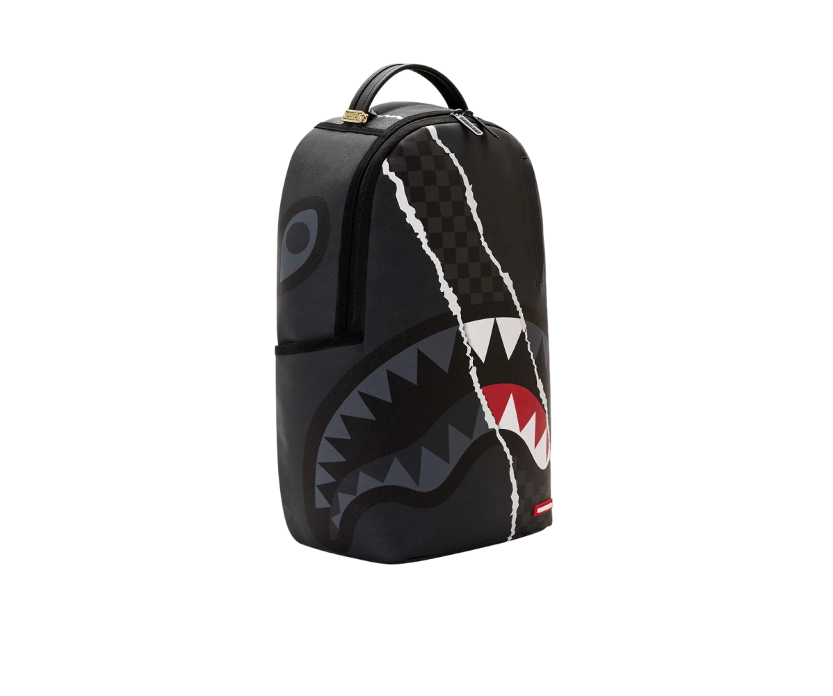 SPRAYGROUND CENTER RIP REVEALING GRAY CHECK BACKPACK