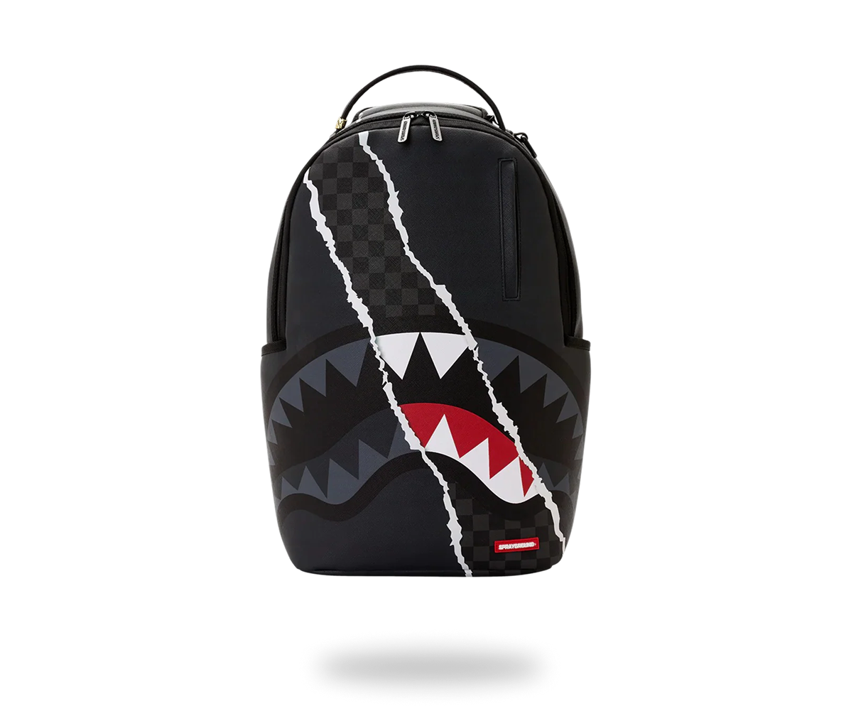 SPRAYGROUND CENTER RIP REVEALING GRAY CHECK BACKPACK