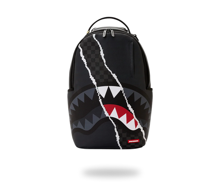 SPRAYGROUND CENTER RIP REVEALING GRAY CHECK BACKPACK