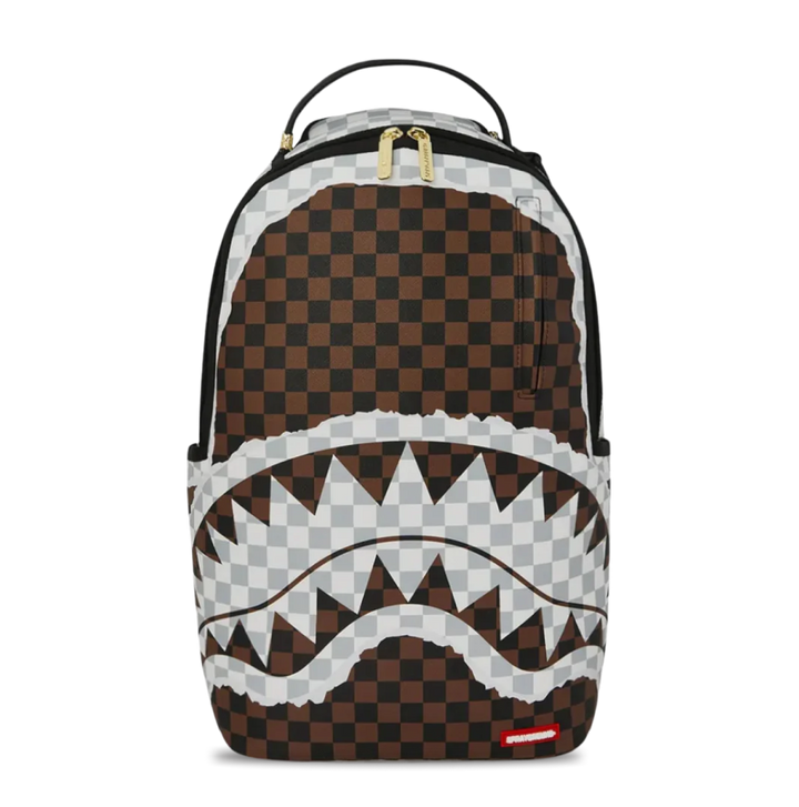 Rucsac SPRAYGROUND CREAM AND BROWN TEAR CHECK
