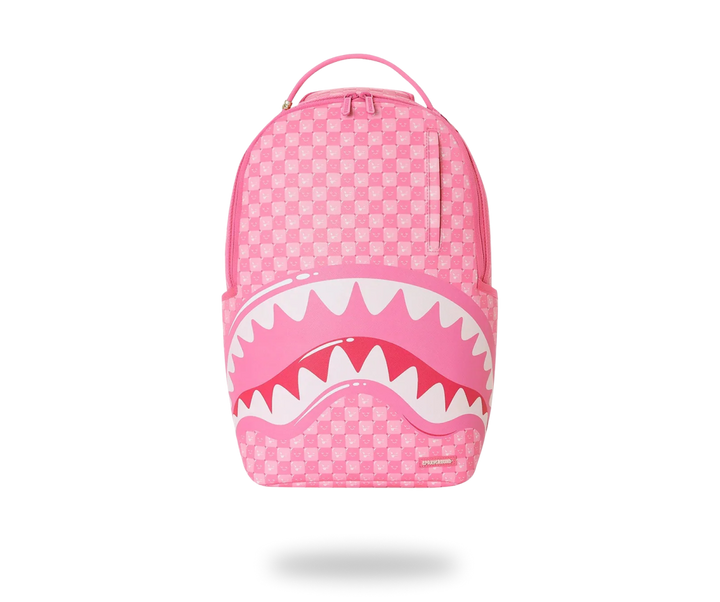 SPRAYGROUND PINK NEW CHECK FACES BACKPACK