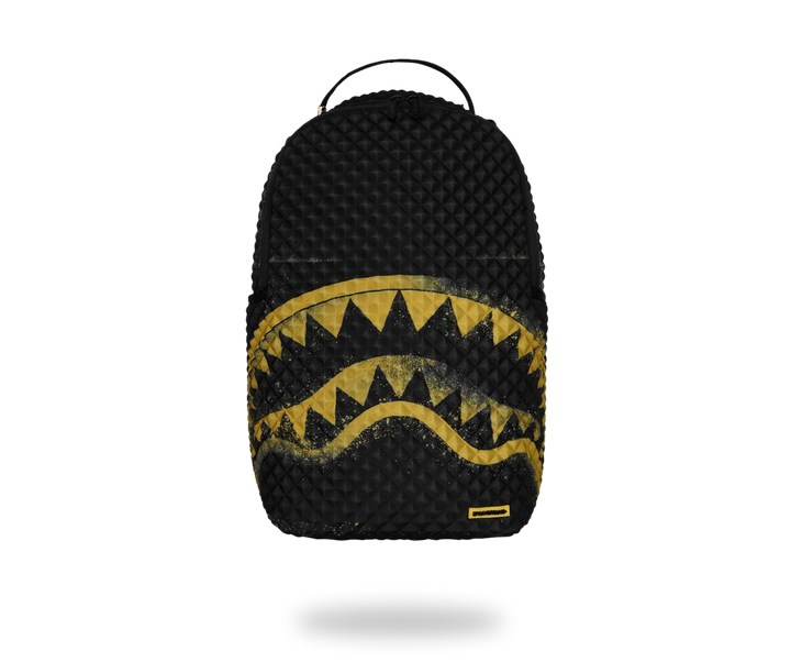 SPRAYGROUND PYRAMID STENCIL SHARK BACKPACK BLACK