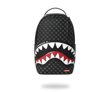 SPRAYGROUND SHARKS IN PARIS WTF BUBBLY BLACK CHECK BACKPACK