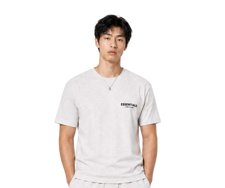 Tricou Fear of God Essentials (SS22) Culoare: Light Oatmeal