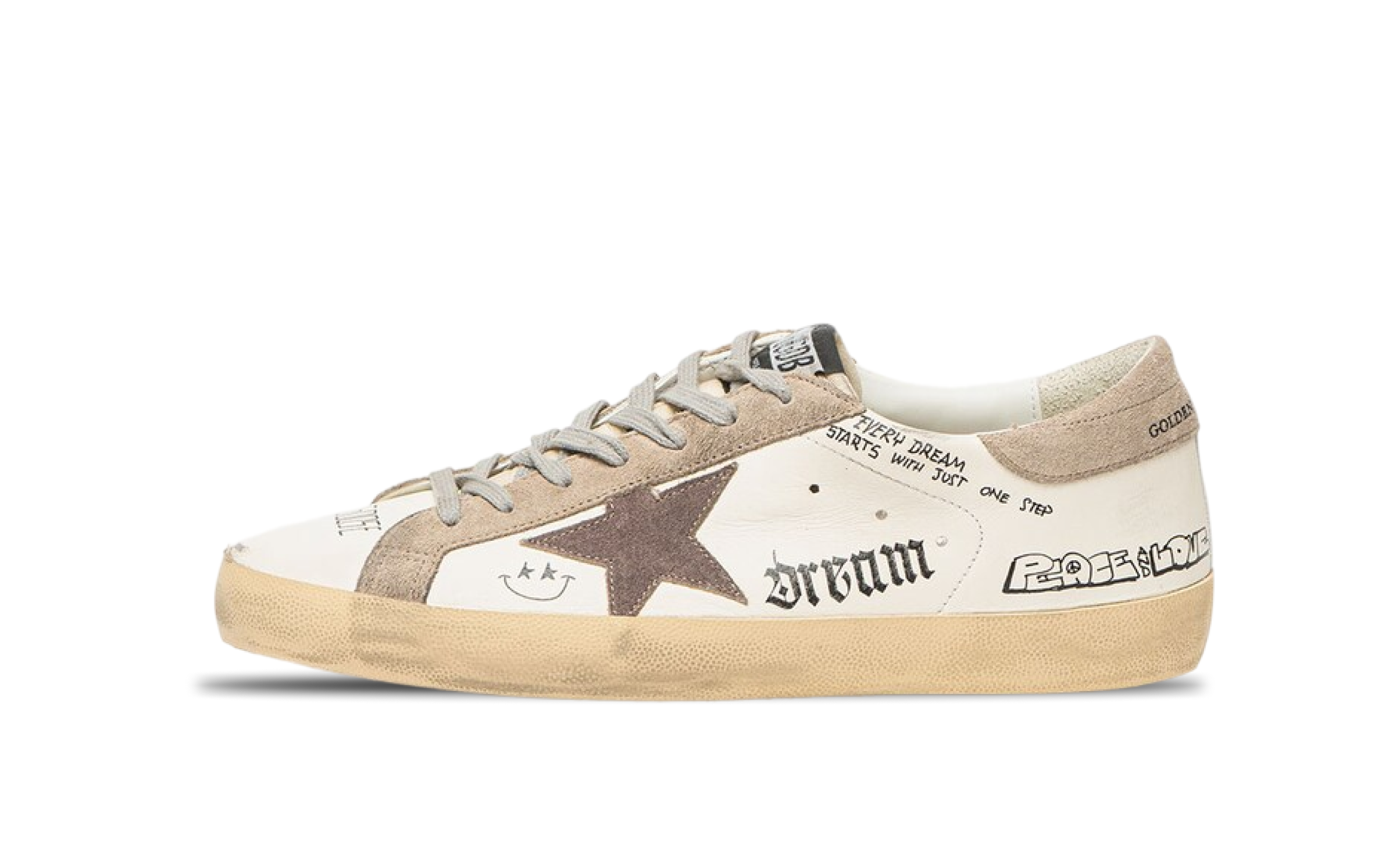 Golden Goose Superstar Dark Grey Star / Side Lettering