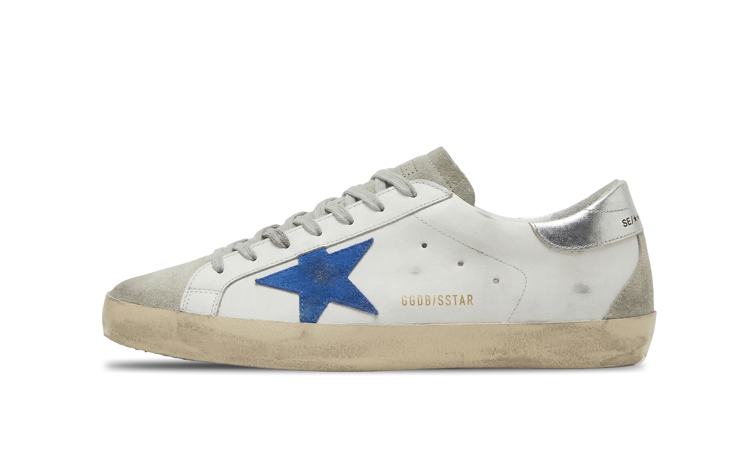 Golden Goose Superstar Blue Star / Silver Heel "Private Edition"