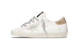 Golden Goose Superstar Gold Glitter Heel / Silver Laces
