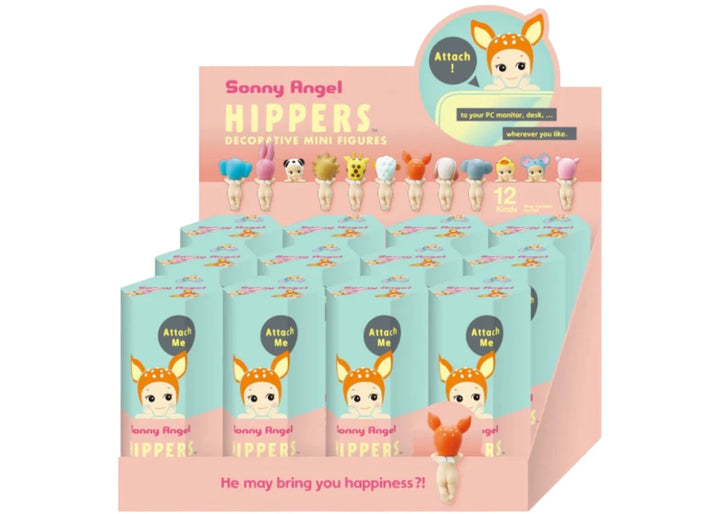 Sonny Angel Hippers Animals Series sealed box with decorative mini figures.