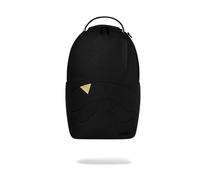 Sprayground Blacked Out Embossed Gold Tooth Backpack