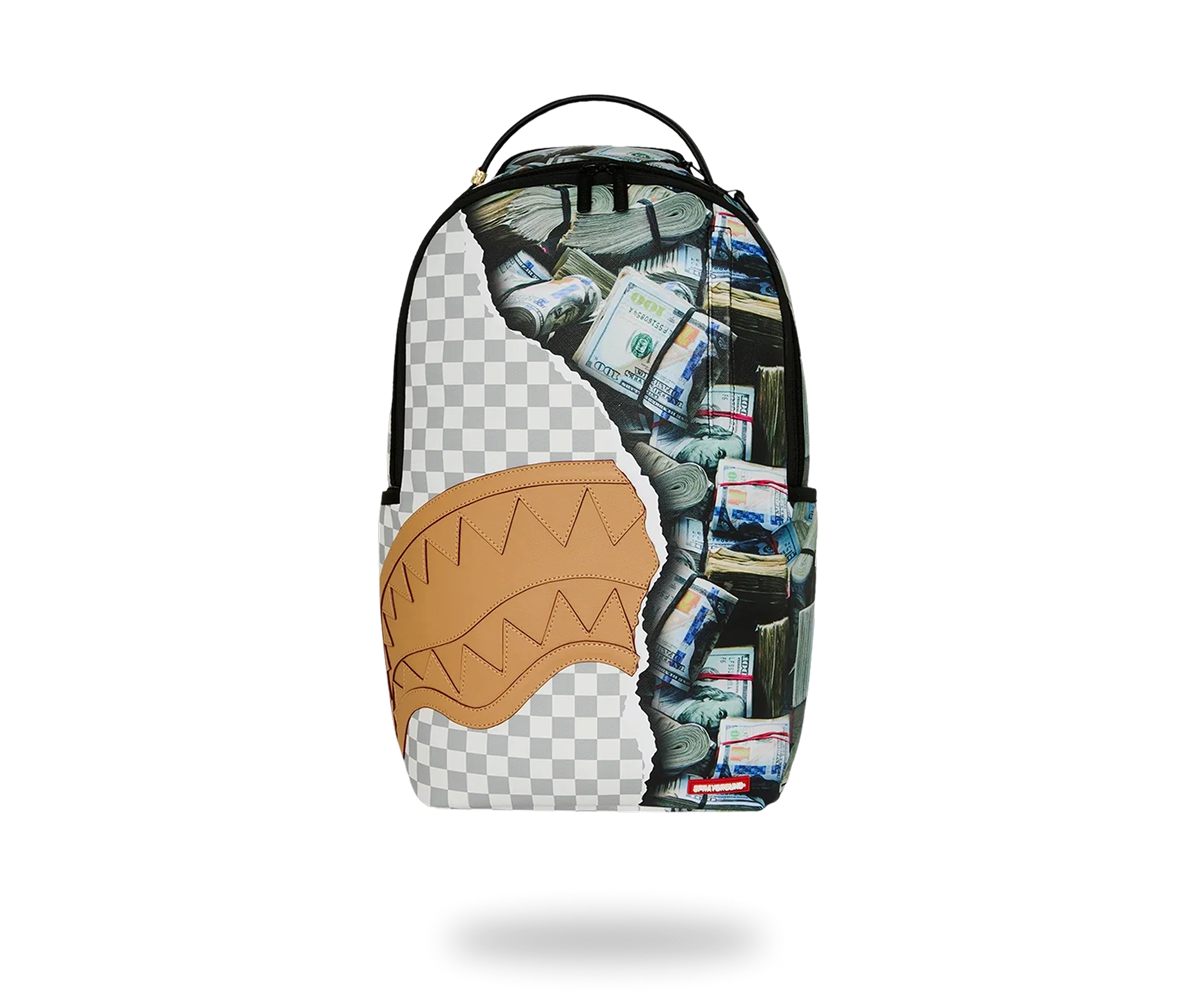 Sprayground CREAM CHECK FULL OF CASH BACKPACK