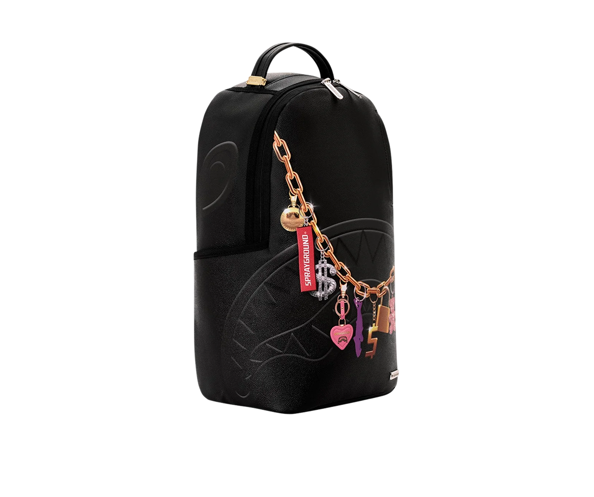 Sprayground Printed Hanging Stuff Backpack Black