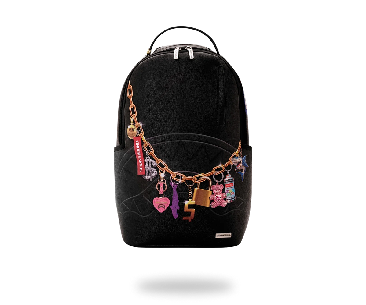 Sprayground Printed Hanging Stuff Backpack Black