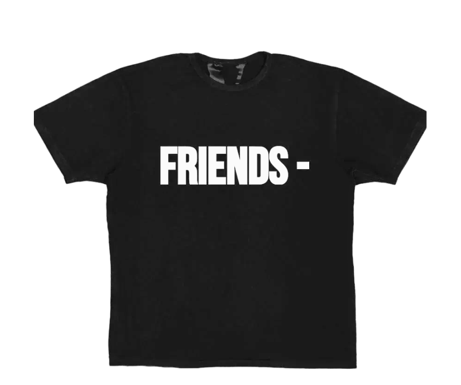 VLONE Friends T-Shirt Black White