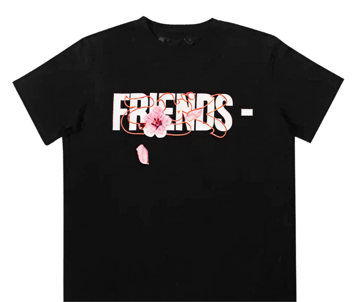 Tricou VLONE cu logo Sakura, negru