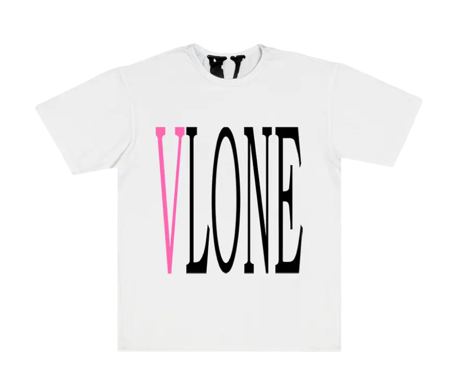 VLONE Staple T-Shirt White Pink