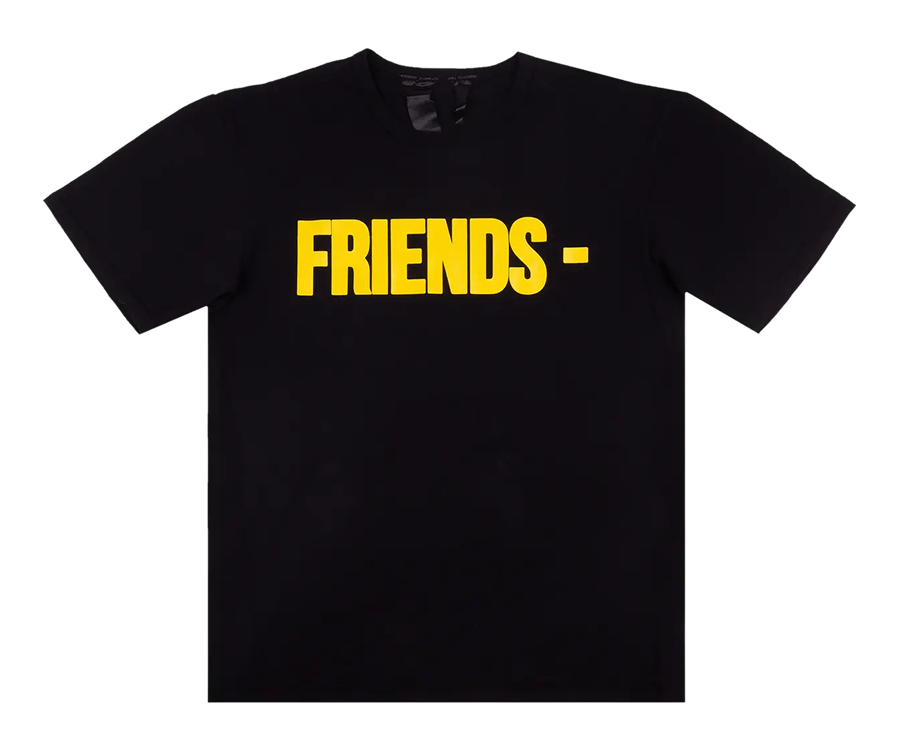 Vlone Friends T-Shirt Black Yellow