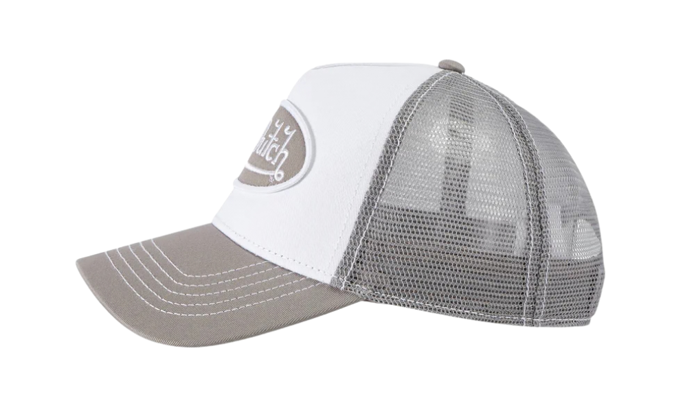 Von Dutch Boston Trucker Cap White Grey