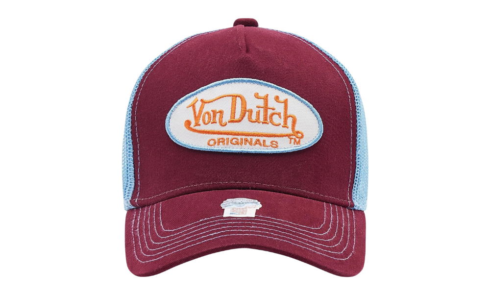 Von Dutch Boston Trucker Cap Purple / Light Blue