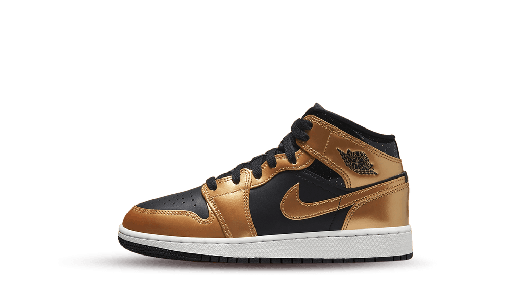 Air Jordan 1 Mid Se Metallic Gold Black (38)