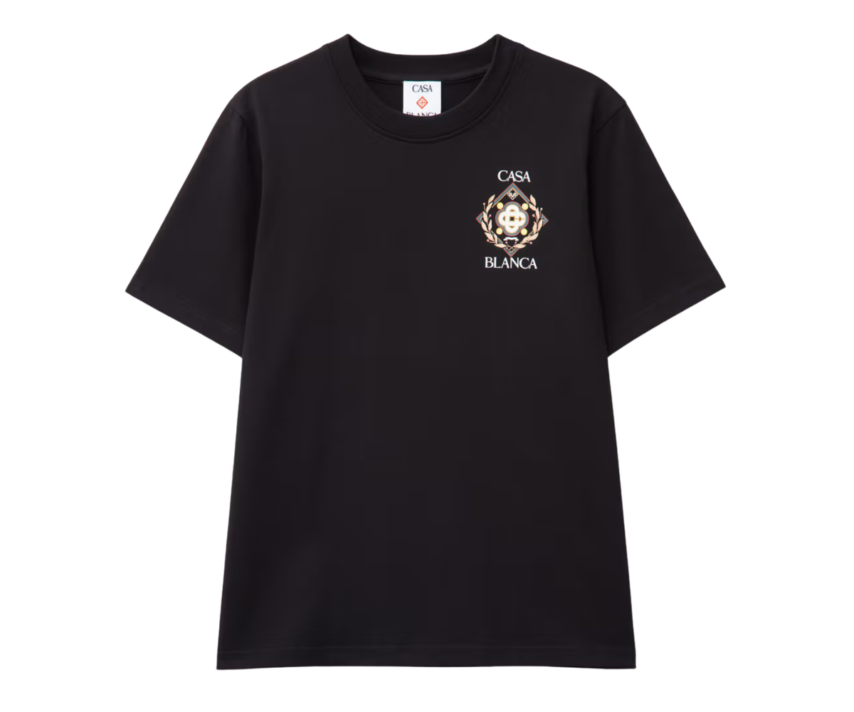 Casablanca Championship Diamond T-shirt with a graphic logo on the chest.