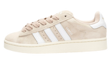 Adidas Campus 00s Wonder White cipő fehér csíkokkal és vászon felsőrésszel.
