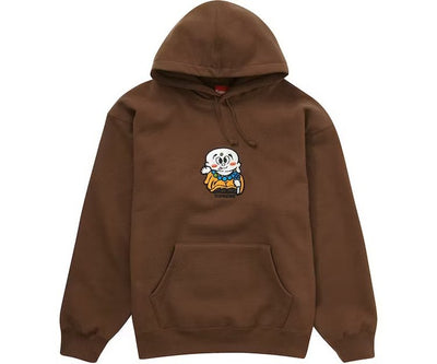 Supreme AOI Buddha Hooded Sweatshirt Brown