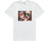 Supreme Eyewear Tee White with a graphic of two women wearing sunglasses.