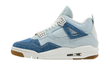 Jordan 4 Retro TEX Denim Worn Blue sneaker világoskék farmerből.