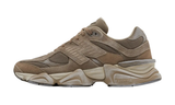 New Balance 9060 Mushroom Timberwolf sneaker with suede and mesh upper.