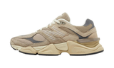 New Balance 9060 Driftwood Castlerock sneaker with mesh and suede upper.