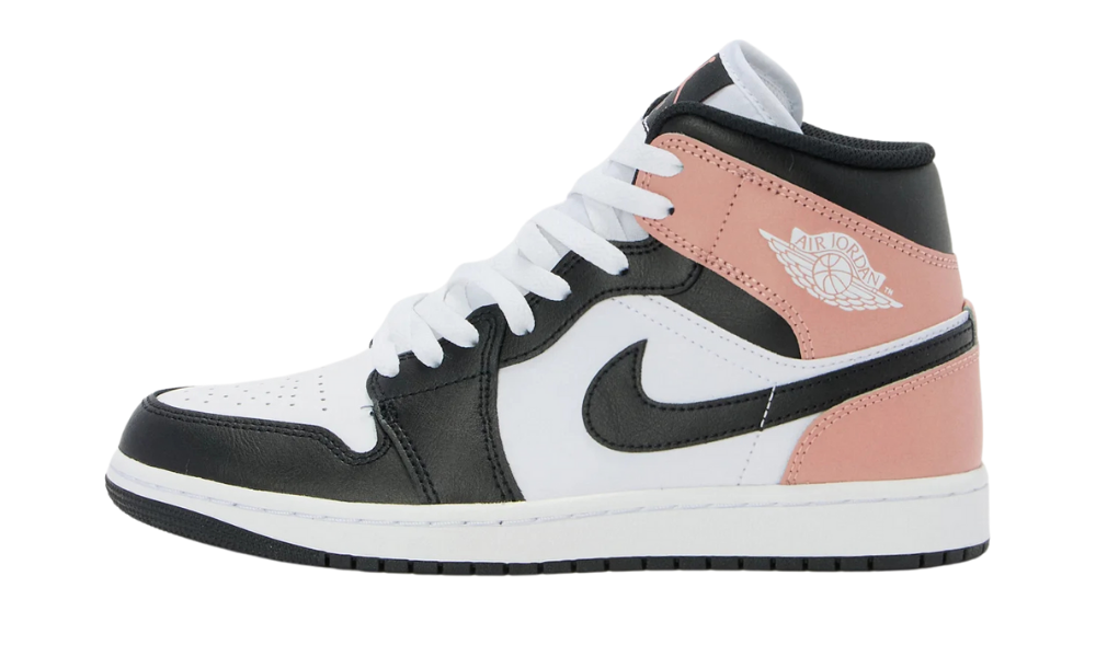 AIR JORDAN 1 MID - white/black/rust pink