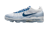 Nike Air VaporMax 2023 Flyknit fehér és kék színben.